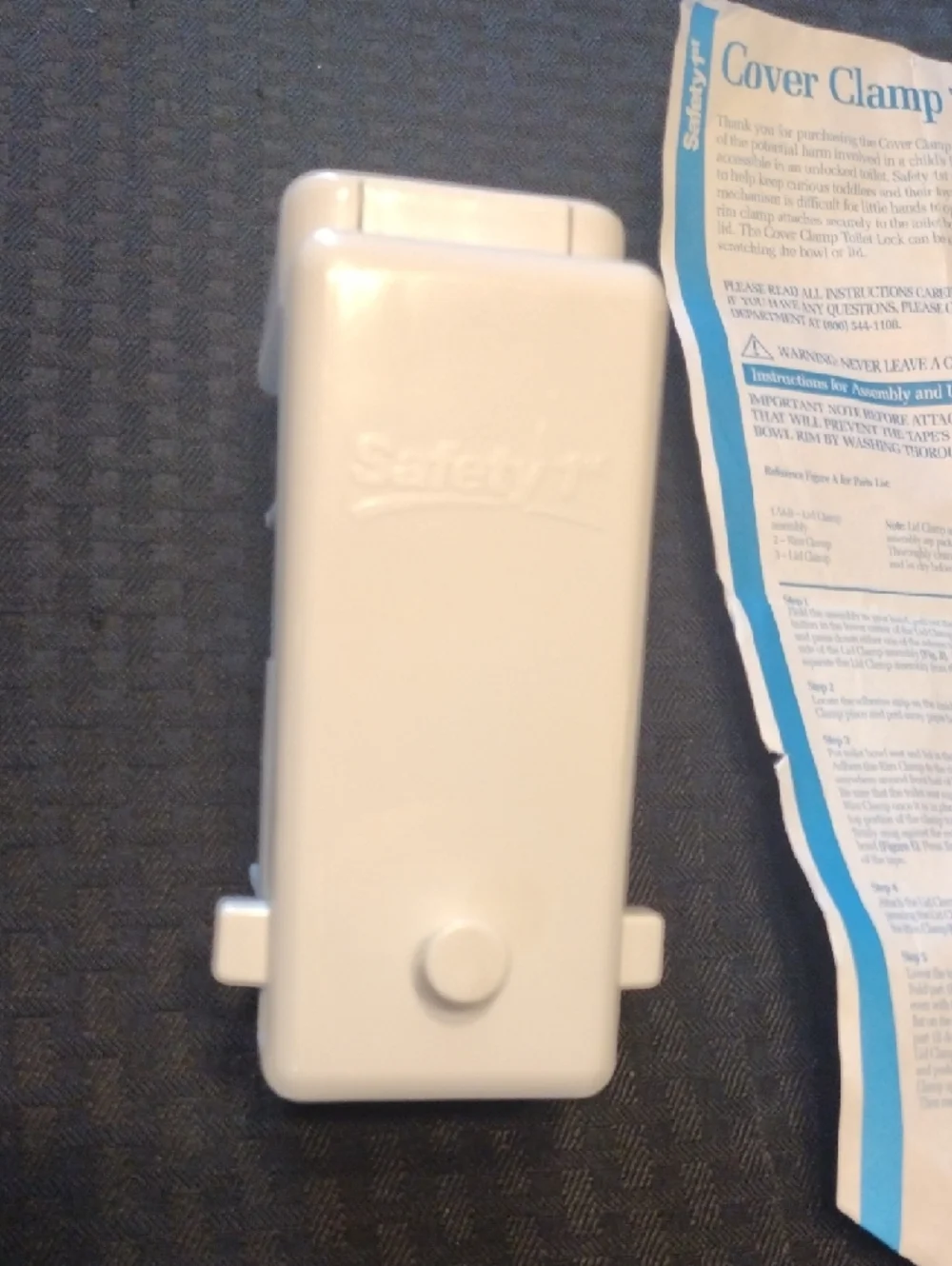 Safety 1st Cover Clamp Toilet Lock - White